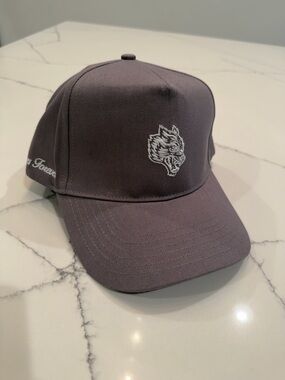 Darc Sport Embroidered Wolf Logo Baseball Cap in Gray